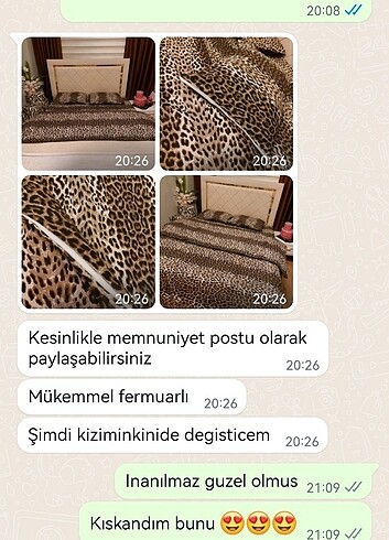 Leopar nevresim seti 