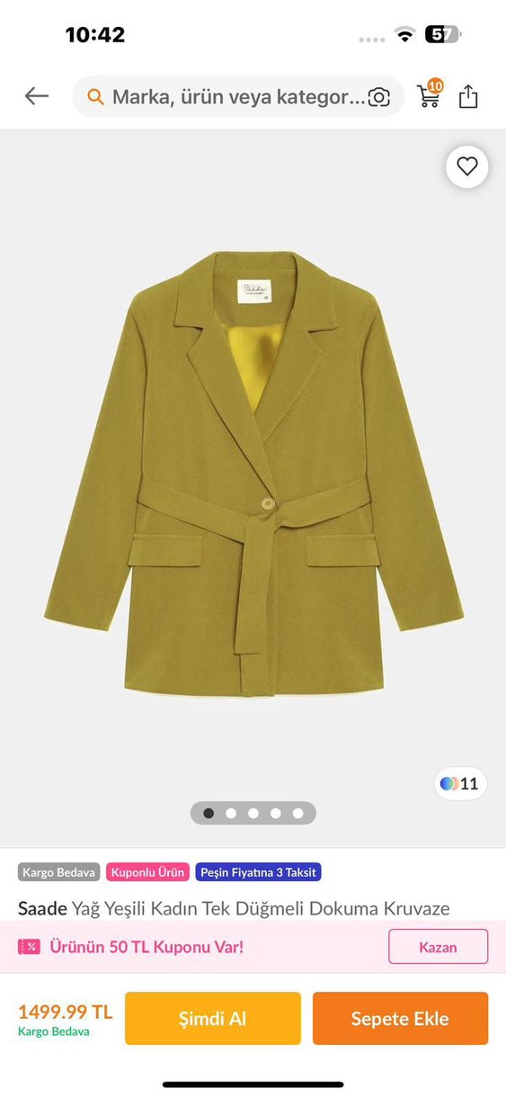 Camel Rengi Midi Kadın Süet Kaban - Görsel 2