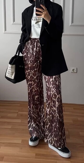 38 Beden çeşitli Renk leopar pant