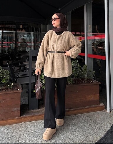 l Beden camel Renk tedy mont