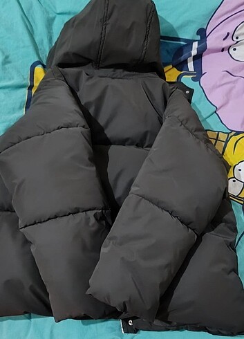 11-12 Yaş Beden Zara Kauçuk Kaplamalı Çocuk Montu