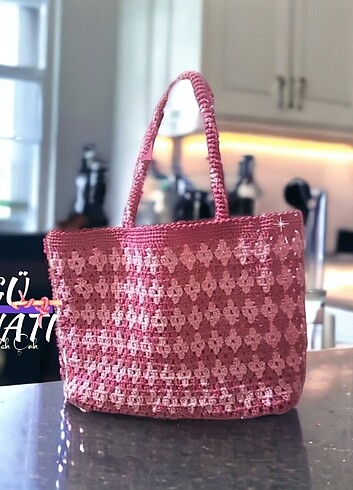 Prada KAĞIT İP PLAJ ÇANTASI
