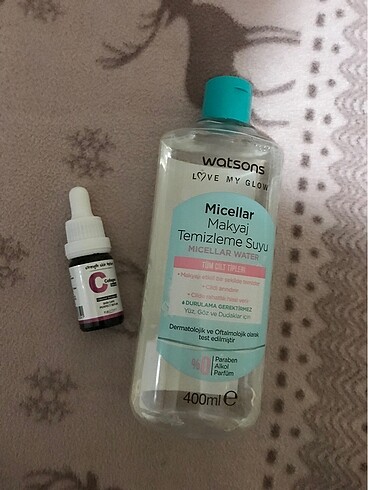 Makyaj temizeleme suyu + collegen serum