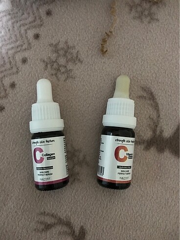 C vitamini serum + collagen serum