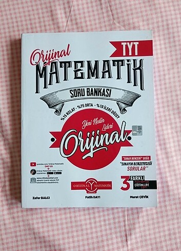 Orijinal Yayınları TYT Matematik
