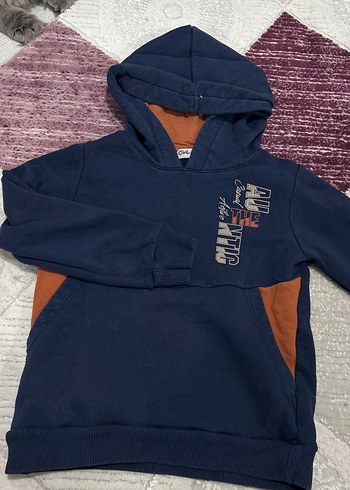 Kapüşonlu Erkek Çocuk Lacivert Sweatshirt