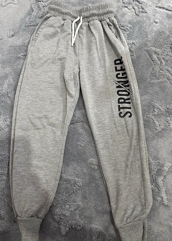 Gri Baskılı Erkek Çocuk Eşofman Altı - Görsel 2