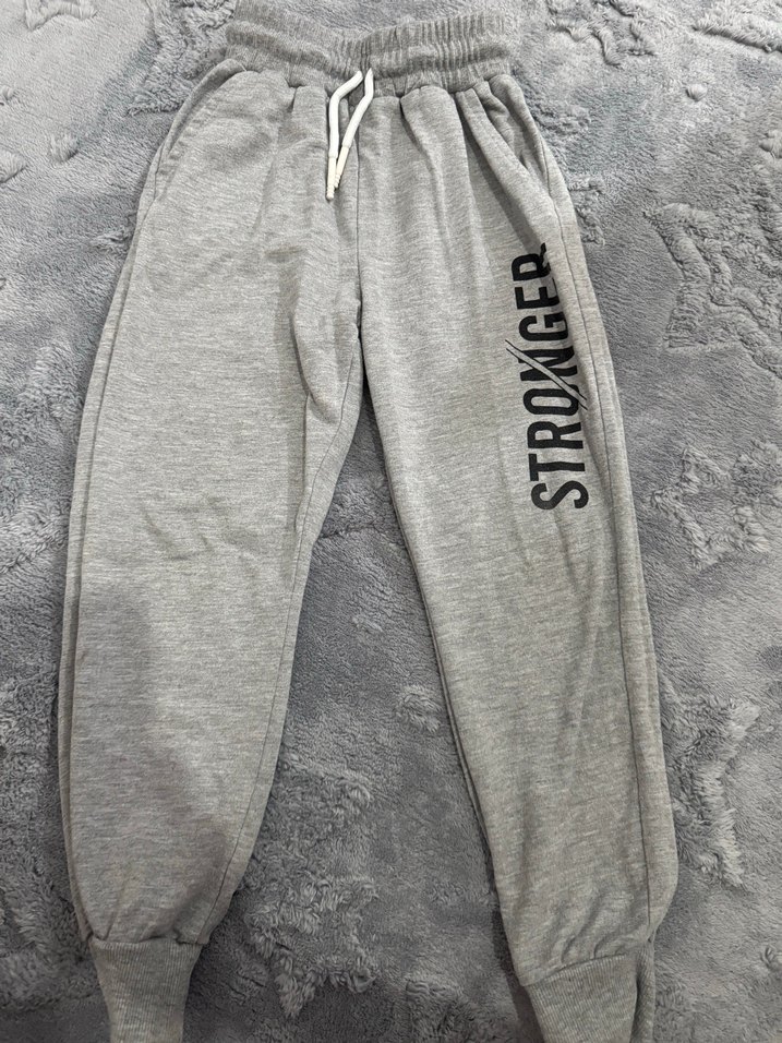 Gri Baskılı Erkek Çocuk Eşofman Altı - Görsel 2