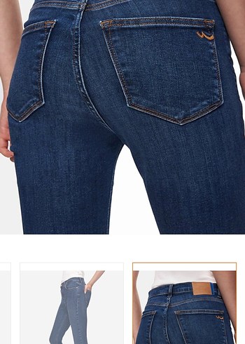 Kadın Mavi Normal Kesim Denim Jean - Görsel 2