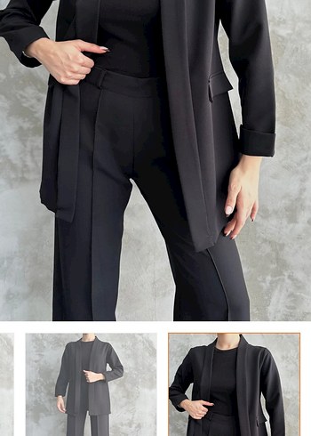 Siyah Kadın Uzun Kollu - Görsel 3