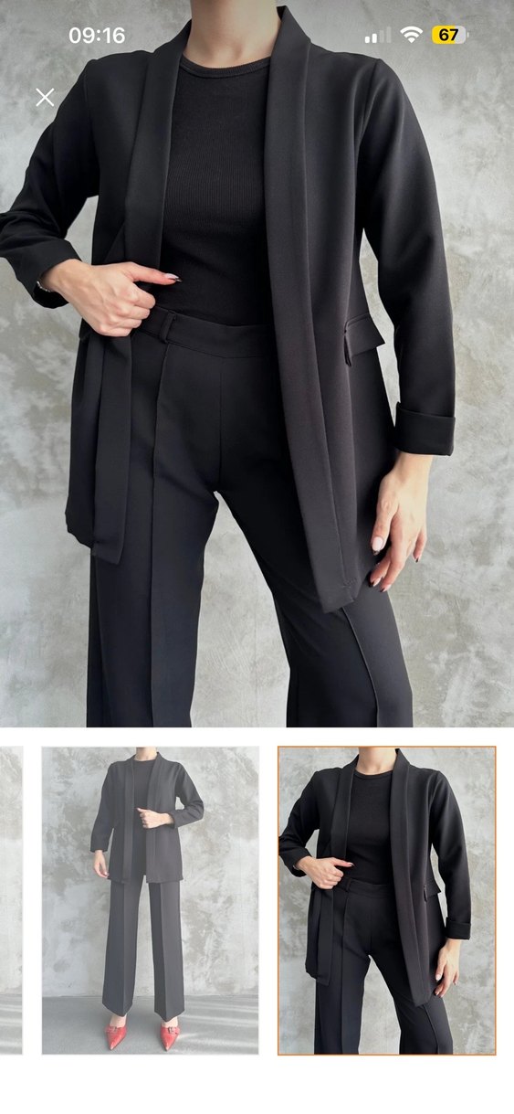 Siyah Kadın Uzun Kollu - Görsel 3