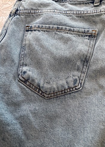 Düğmeli Gri Denim erkek Jean - Görsel 3