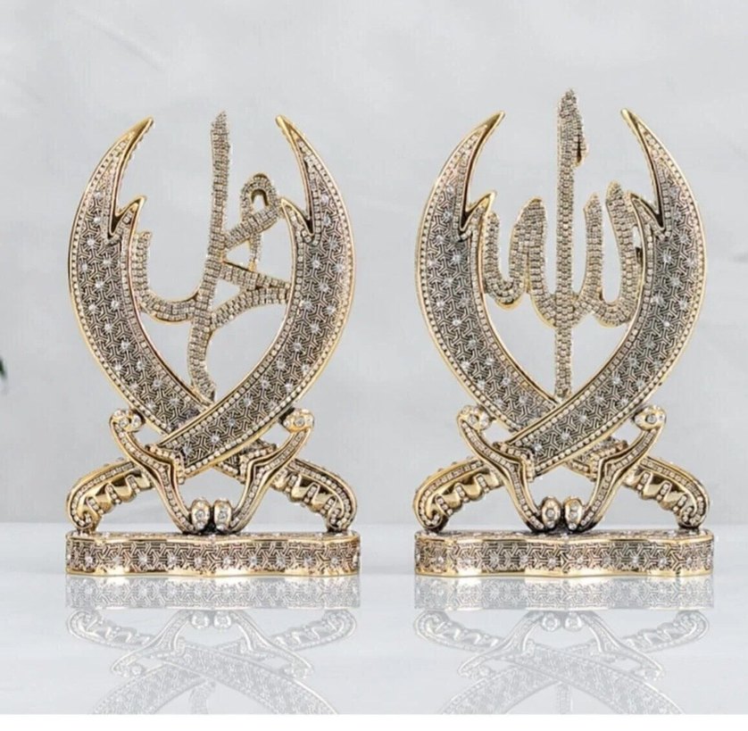 Parlak Altın Renkli dekoratif biblo Seti - Görsel 3