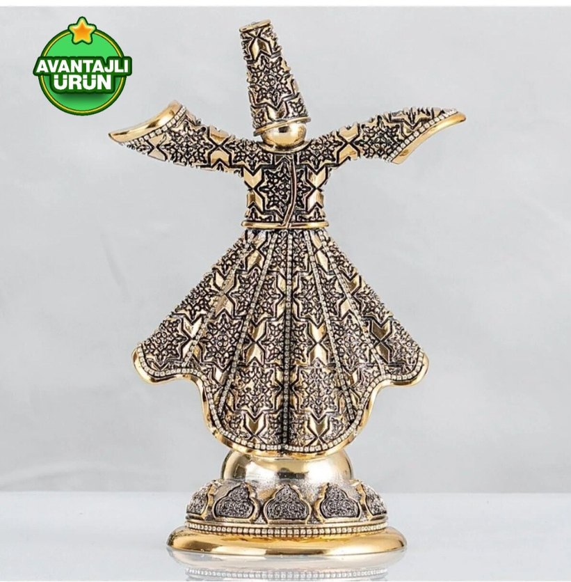 Parlak Altın Renkli dekoratif biblo Seti - Görsel 4