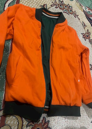 Yeşil Midi Boylu Fermuarlı Kadın Ceket - Görsel 6