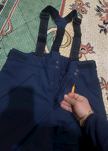 Lacivert Kayak Pantolonu Fermuarlı Cepli - Görsel 8