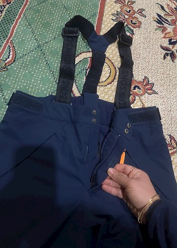 Lacivert Kayak Pantolonu Fermuarlı Cepli - Görsel 9