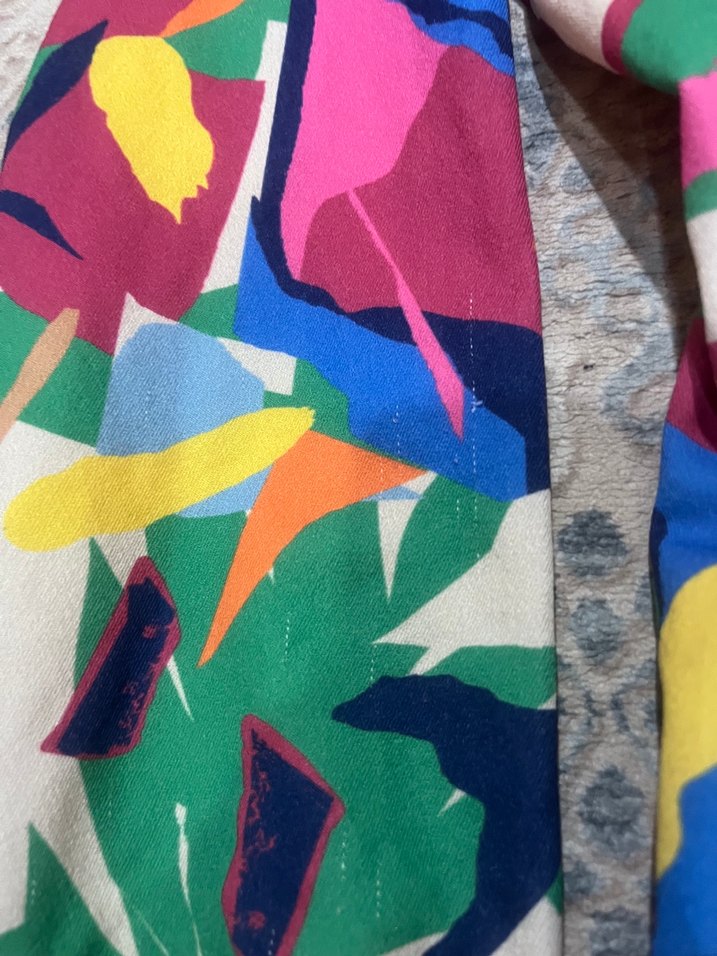 Renkli Bohem Uzun Kol Elbise takas var - Görsel 5