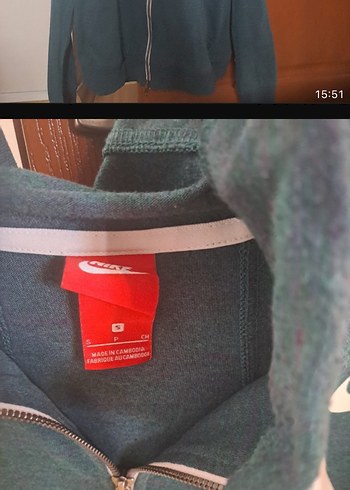 Nike Gri Fermuarlı Erkek Sweatshirt