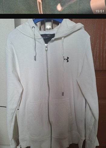 Beyaz Fermuarlı Kadın Sweatshirt