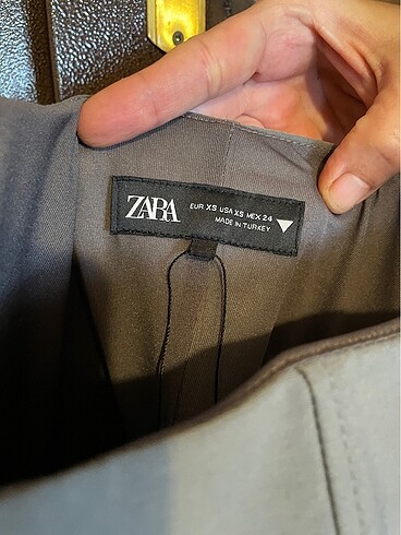 xs Beden gri Renk Hiç giyilmedi zara model