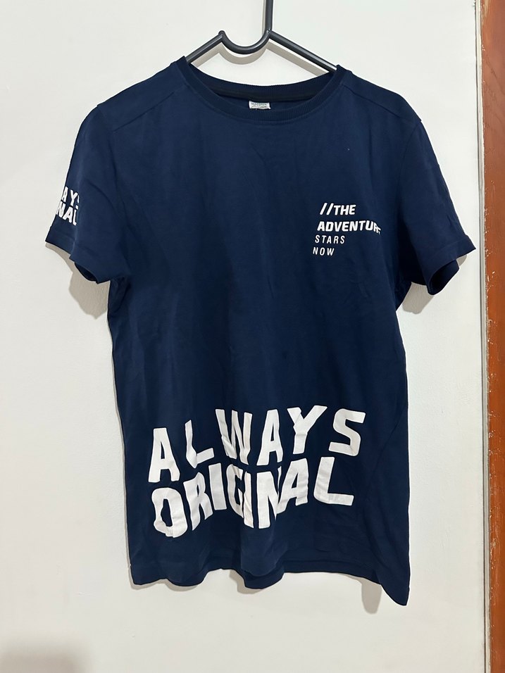 Lacivert Baskılı Erkek Çocuk Tişörtü - Görsel 2