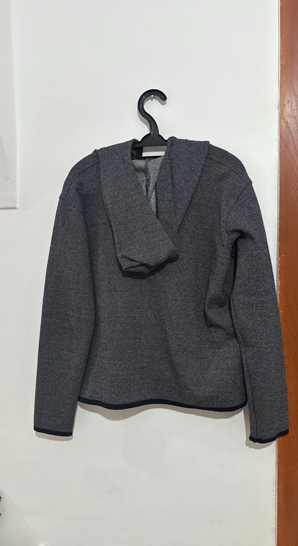 Gri Fermuarlı Erkek Sweatshirt hırka - Görsel 4