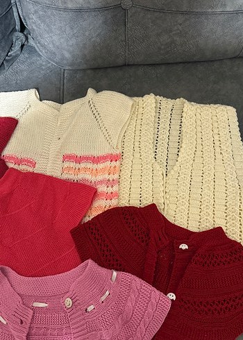 Kız Çocuk Triko Kısa Kollu yelek 6 adet - Görsel 3