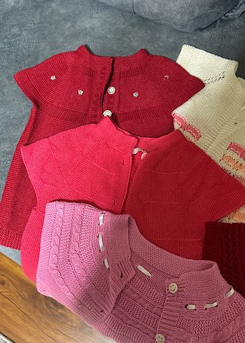 Kız Çocuk Triko Kısa Kollu yelek 6 adet - Görsel 2
