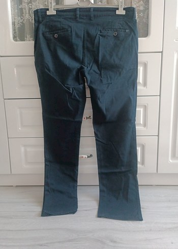 44 Beden lacivert Renk Erkek Lacivert Kemerli Denim Pantolon