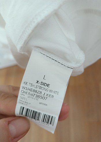 l/xl Beden Beyaz Kısa Kollu Baskılı Sweatshirt
