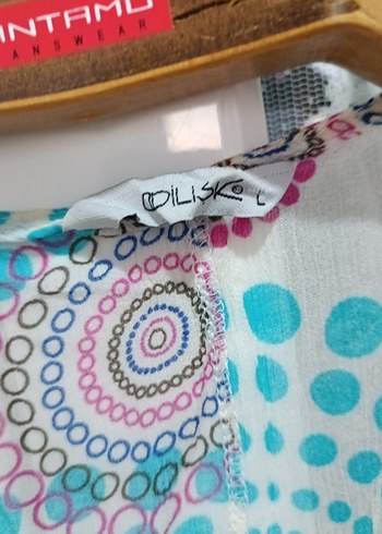 Çok Renkli Fırfırlı Bohem Bluz - Görsel 4