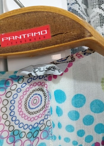 Çok Renkli Fırfırlı Bohem Bluz - Görsel 7