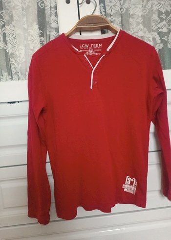 Uzun Kollu Kırmızı Erkek Çocuk Tişört - Görsel 9