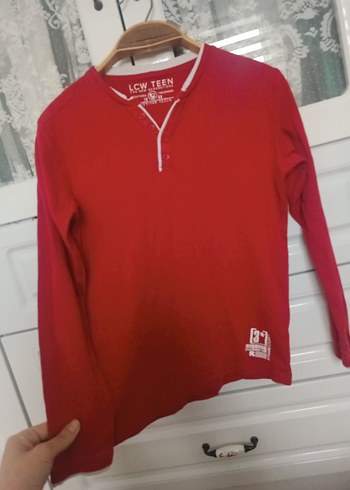 Uzun Kollu Kırmızı Erkek Çocuk Tişört - Görsel 8