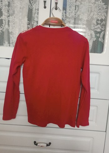 Uzun Kollu Kırmızı Erkek Çocuk Tişört - Görsel 6