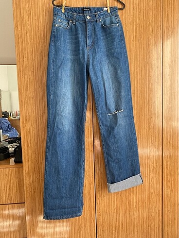 36 Beden lacivert Renk Wide Leg jeans