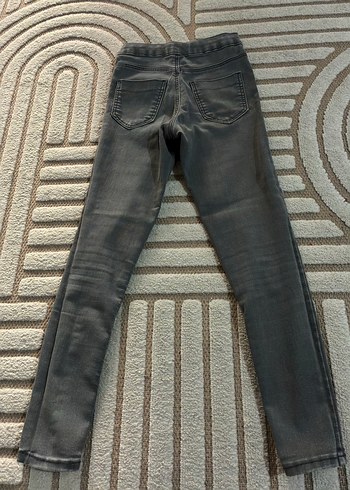 Zara Kız çocuk Gri Skinny Midi Kot Pantolon