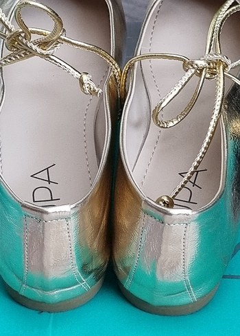 37 Beden altın Renk mupa shoes altın babet