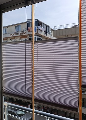  Beden camel Renk plisel cam balkon perdesi