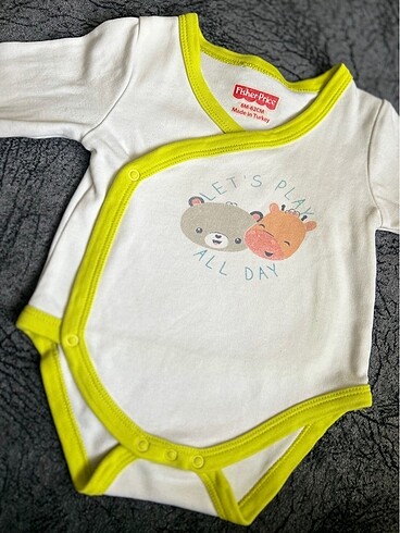 6 Ay Beden Fisher Price Alt Üst Zıbın Takım