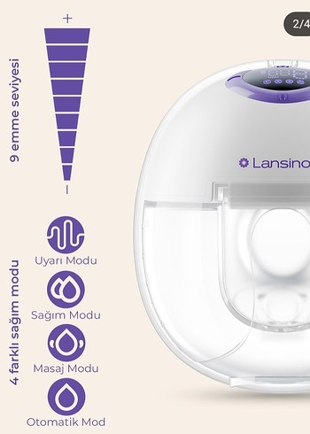  Lansinoh Giyilebilir Göğüs Pompası Beyaz