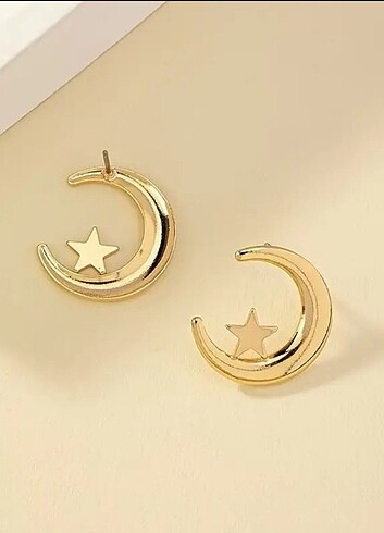Ayyıldız gold küpe