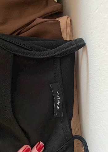 Siyah Straplez Midi Kalem Elbise - Görsel 4