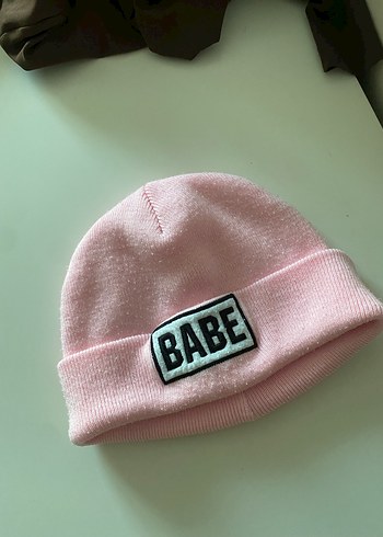 Pembe Örgü Kadın Bere - Görsel 2