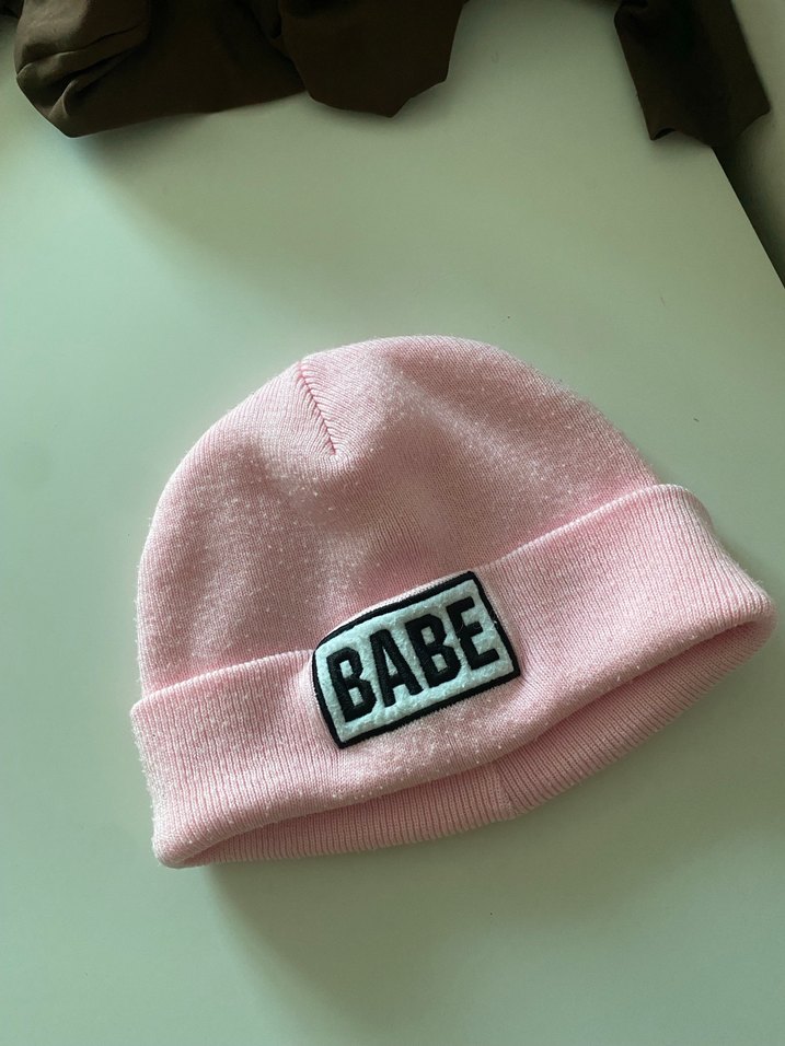 Pembe Örgü Kadın Bere - Görsel 2