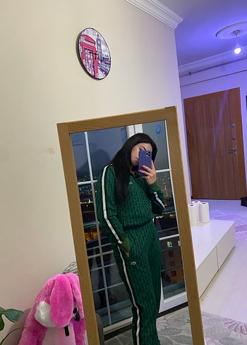 Yeşil Yılan Desenli Kadın Eşofman Takımı - Görsel 4