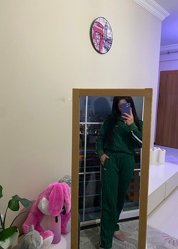 Yeşil Yılan Desenli Kadın Eşofman Takımı - Görsel 2