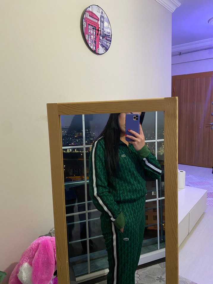 Yeşil Yılan Desenli Kadın Eşofman Takımı - Görsel 3