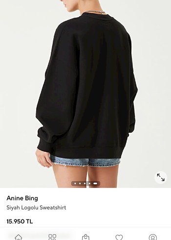 s Beden siyah Renk Anine bing sweatshirt yeni